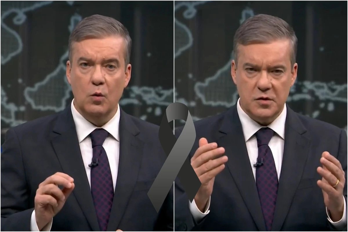 Coube a Roberto Kovalick dar triste noticia ao vivo na