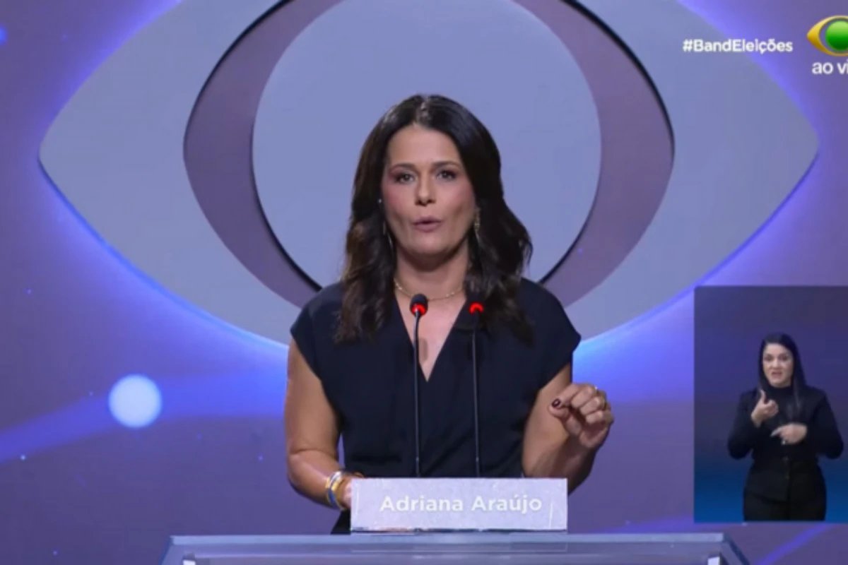 Debate da Band tem climao ao vivo e apresentadora e