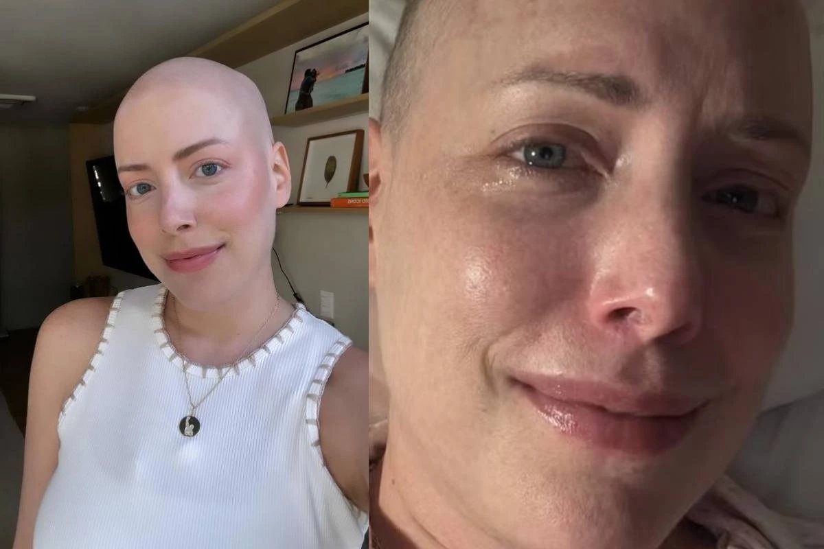 Esta foi a reacao de Fabiana Justus ao encontrar doador