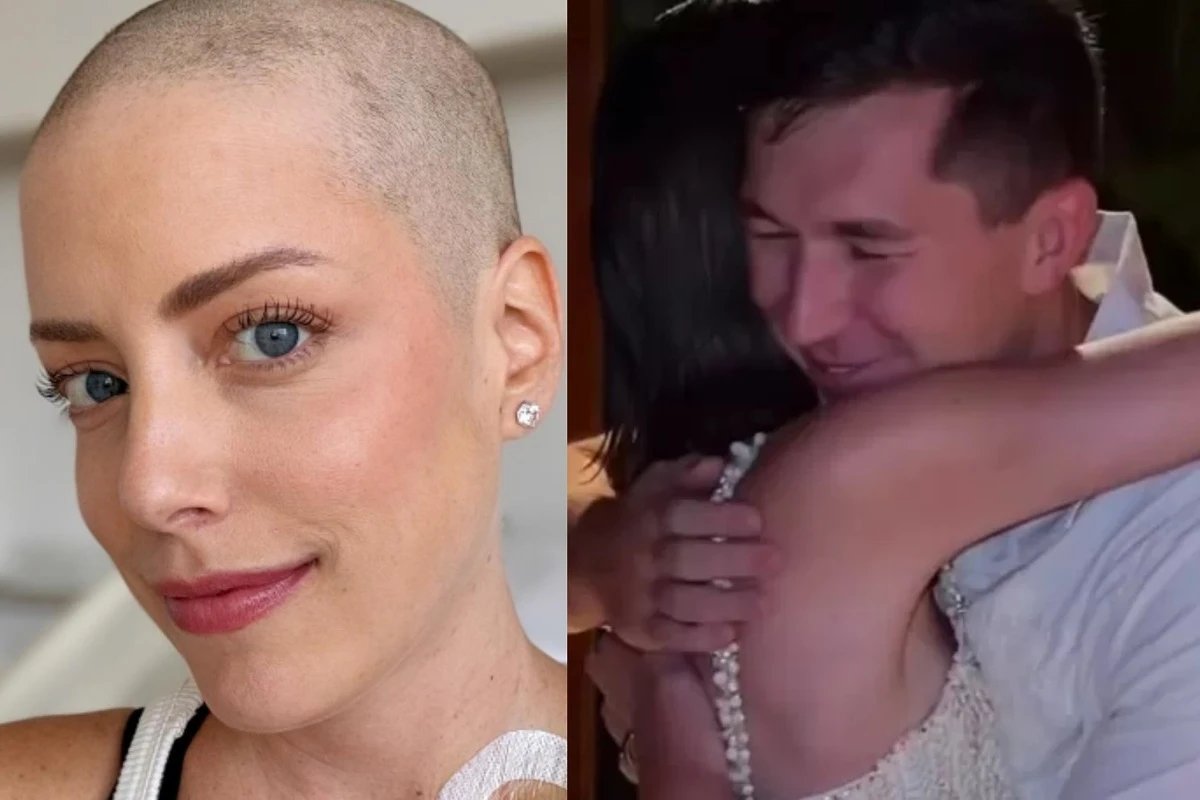 Fabiana Justus se emociona ao conhecer pessoalmente seu doador de
