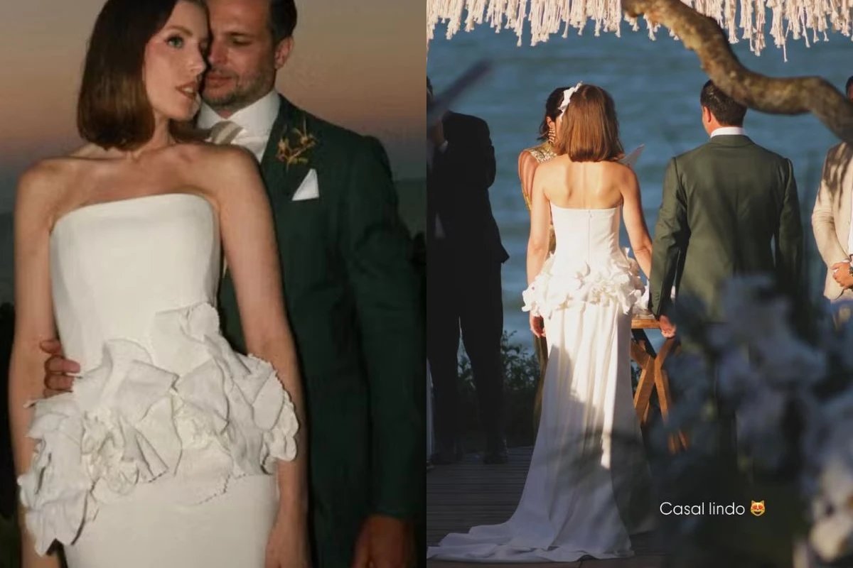 Fabiana Justus se emociona no altar e presenca inesperada marca