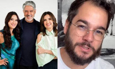 Fatima Bernardes posta foto com Bonner e a filha faz