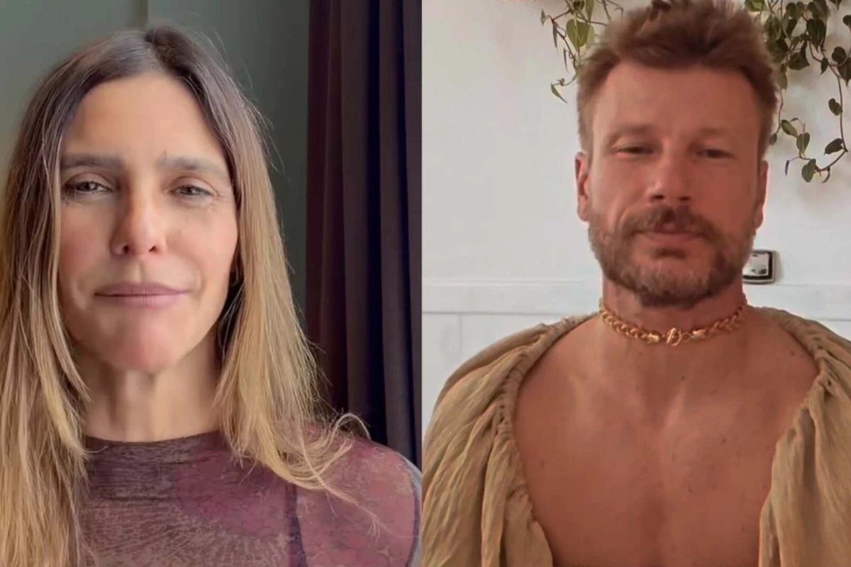 Fernanda Lima e Rodrigo Hilbert vao as lagrimas ao