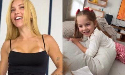 Filhas de Virginia Fonseca observam novo piercing da mae de