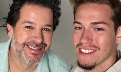 Filho de Murilo Benicio e flagrado em momento descontraido com