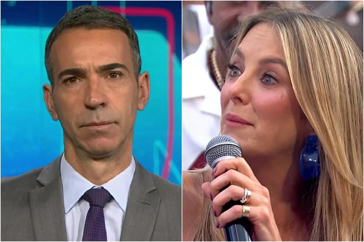 Foi assim que Cesar Tralli reagiu ao ver Ticiane Pinheiro