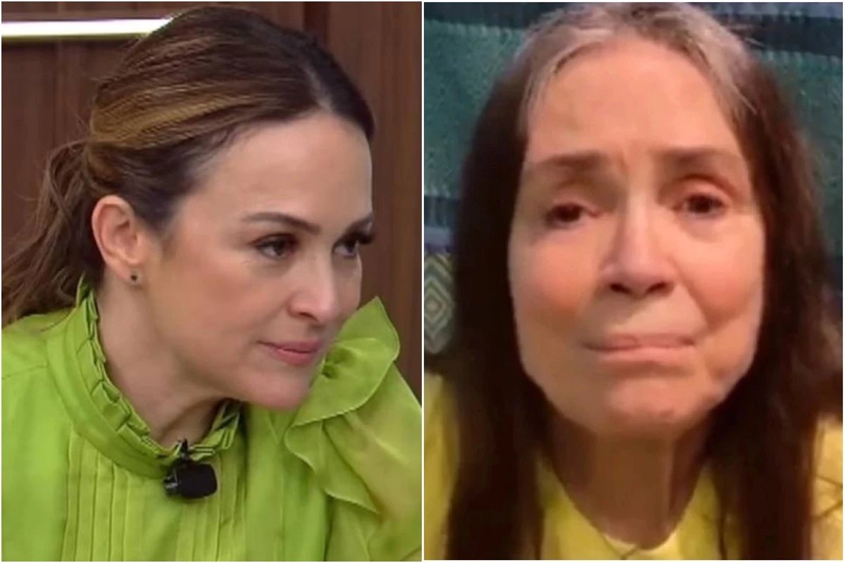 Gabriela Duarte da pito na mae na frente de reporter