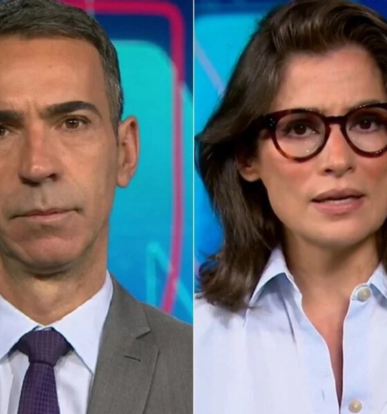Globo anuncia mudanca envolvendo Cesar Tralli e Renata Vasconcellos no