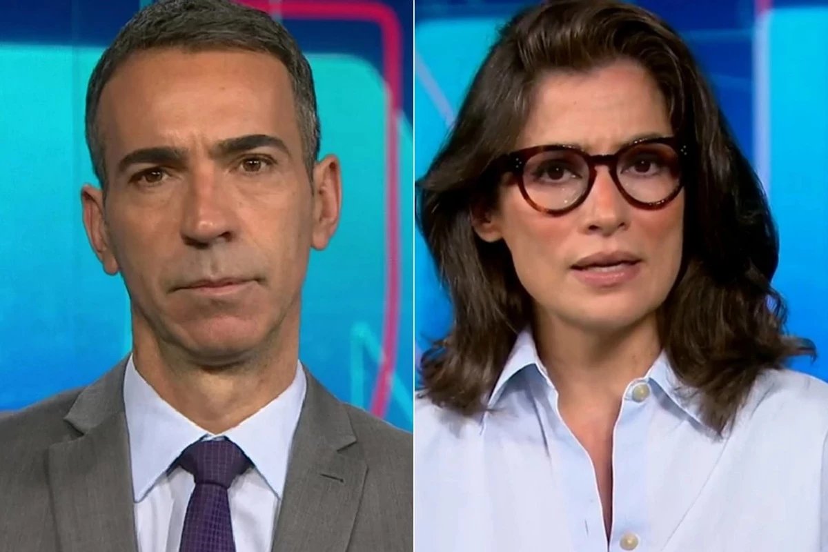 Globo anuncia mudanca envolvendo Cesar Tralli e Renata Vasconcellos no