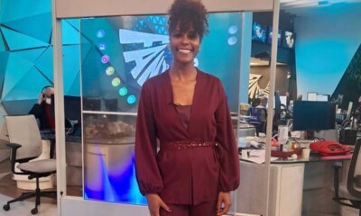 Gravida Maju Coutinho revela primeira foto da barriga nos estudios