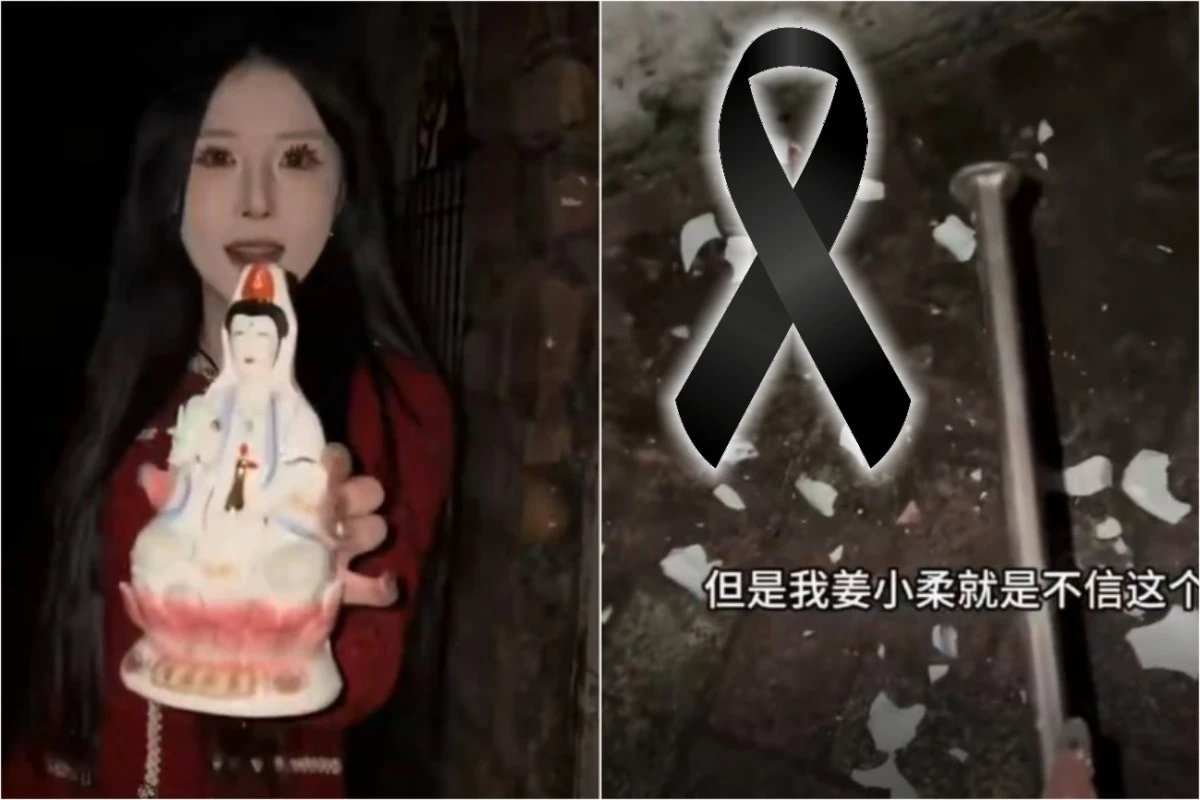 Influenciadora conhecida por ‘cacar fantasmas destroi imagem religiosa e perde
