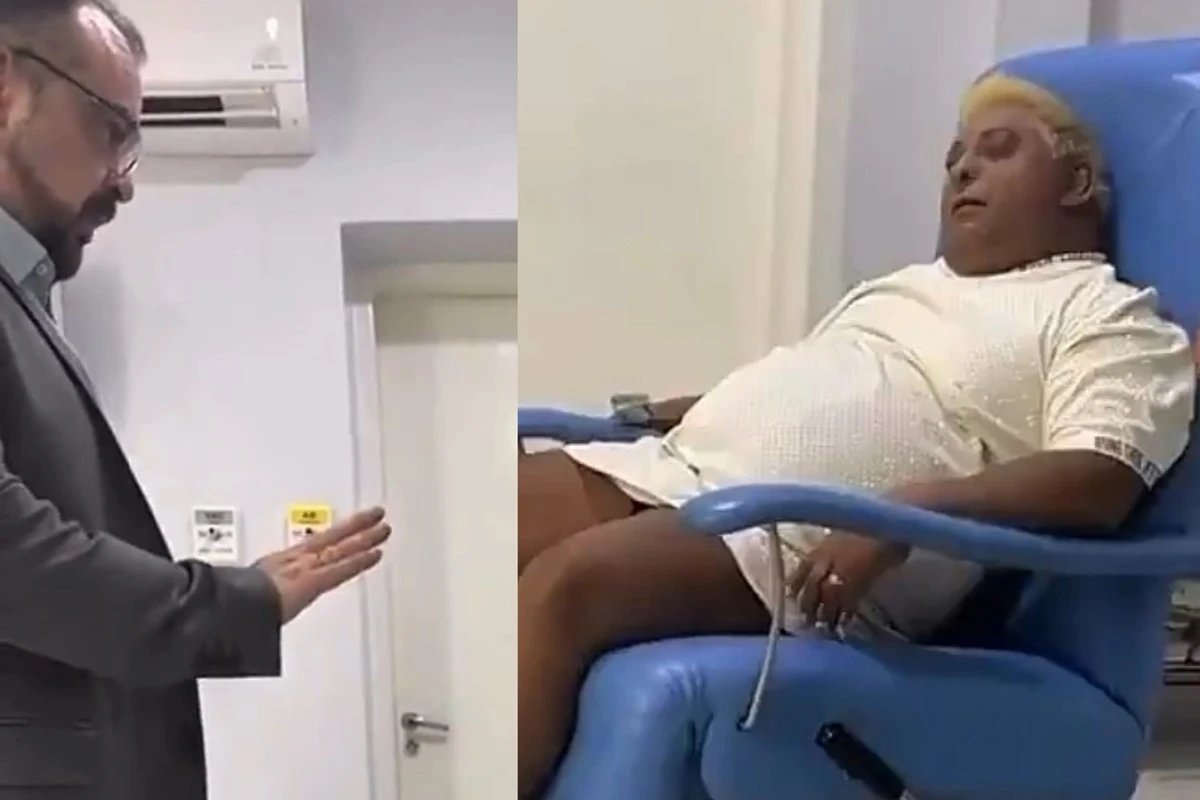 Internada apos fortes dores Patixa Telo desmaia ao receber diagnostico
