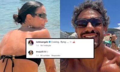 Ivete Sangalo recebe declaracao discreta do namorado em foto de