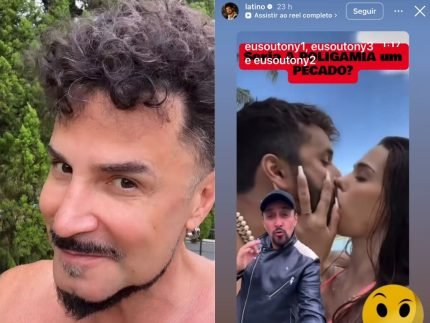 Latino defendeu poligamia horas antes de ex expor video com