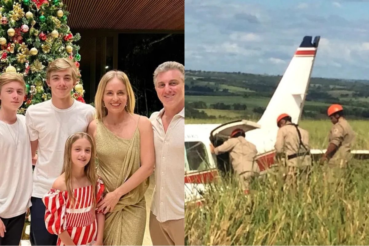 Luciano Huck e Angelica estavam com os filhos a bordo