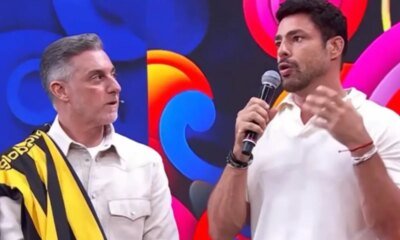 Luciano Huck manda recado na cara de Caua Reymond apos
