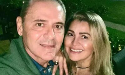 Luis Roberto volta a TV apos cancer e esposa faz