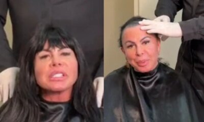 Lutando contra doenca Gretchen raspa a cabeca e se prepara