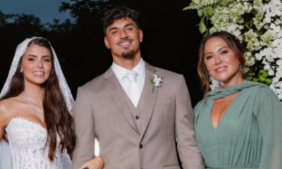 Mae de Gabriel Medina celebra gravidez do primeiro neto e