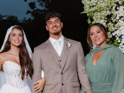 Mae de Gabriel Medina celebra gravidez do primeiro neto e