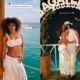 Marvvila exibe barriga sarada durante viagem romantica pelo verao europeu