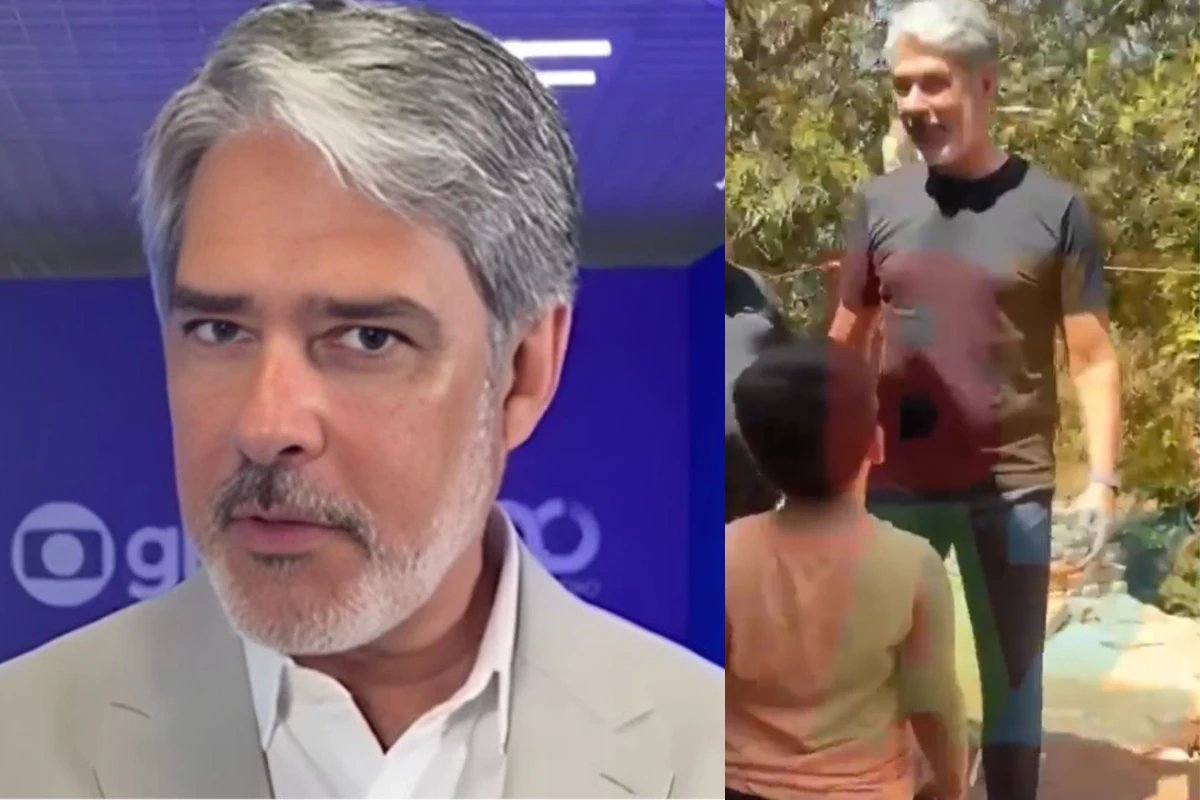 Menino de 5 anos aborda William Bonner e faz pergunta