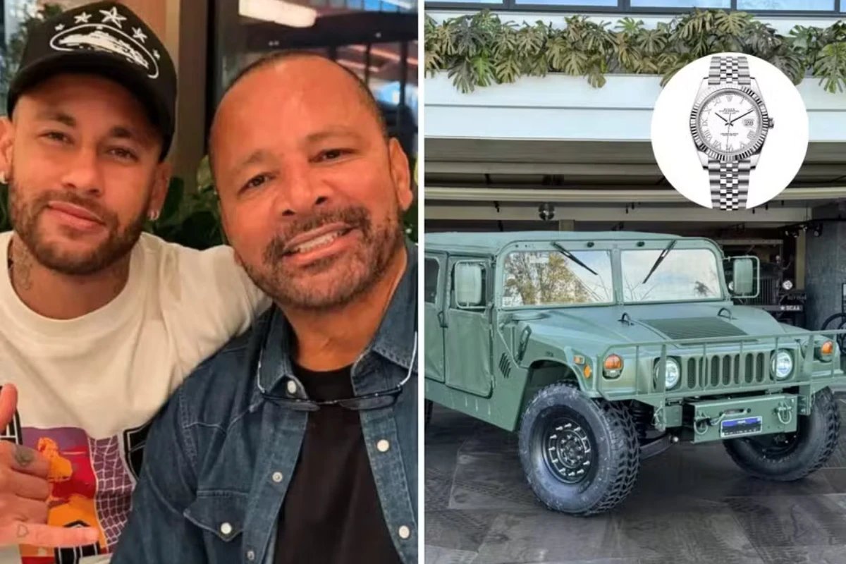 Neymar Pai recebe presentes de quase R 1 milhao de