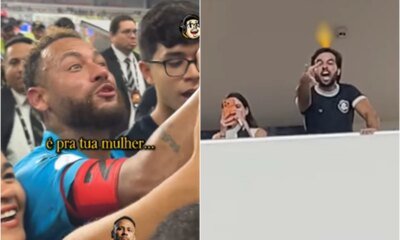 Neymar nao aceita provocacoes no Mangueirao e a reacao do