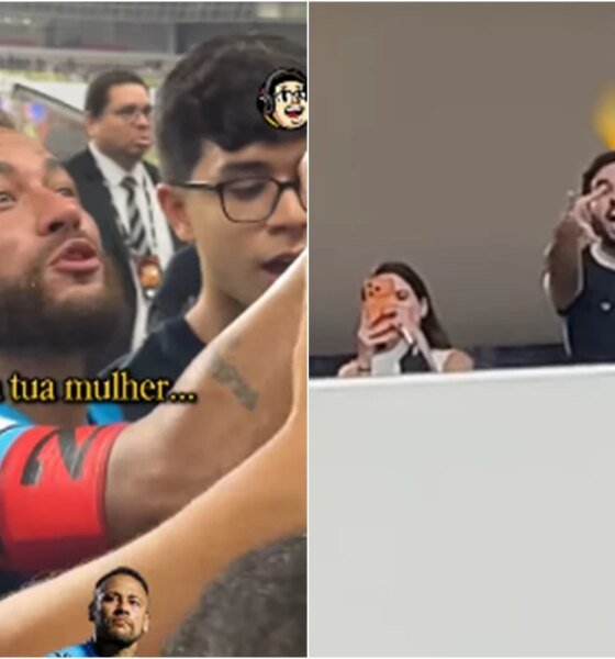 Neymar nao aceita provocacoes no Mangueirao e a reacao do