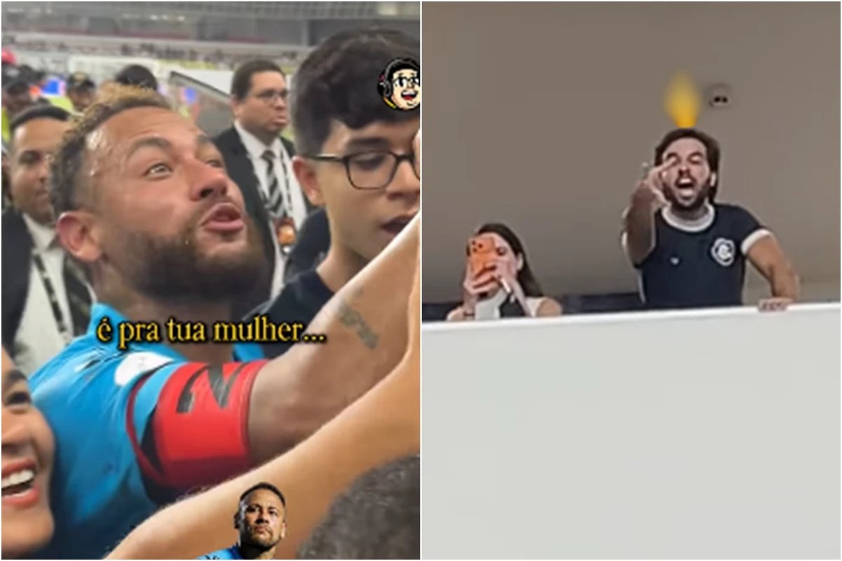 Neymar nao aceita provocacoes no Mangueirao e a reacao do
