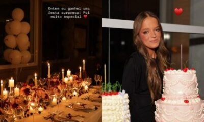 Rafa Justus ganha festa surpresa do pai e da madrasta
