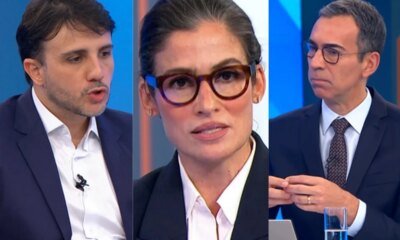 Renan Santos interrompe sabatina e faz pedido inusitado bem na