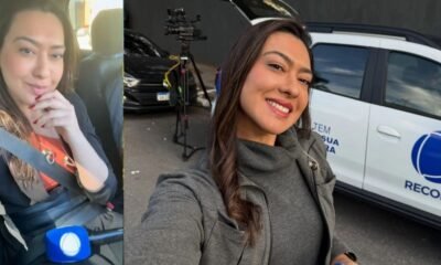 Reporter da Record passa grande susto ao cair em bueiro