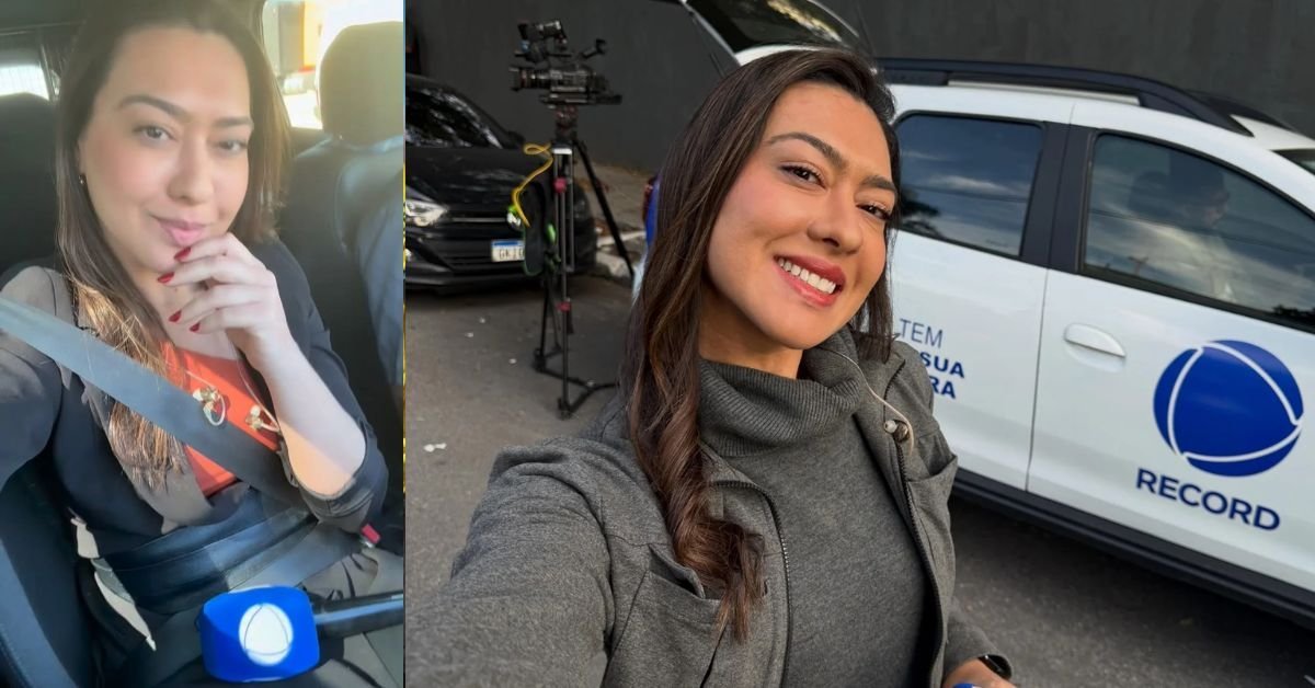Reporter da Record passa grande susto ao cair em bueiro