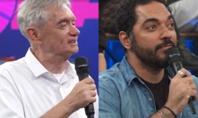 Serginho Groisman deixa Thomas Aquino constrangido na Globo e ator