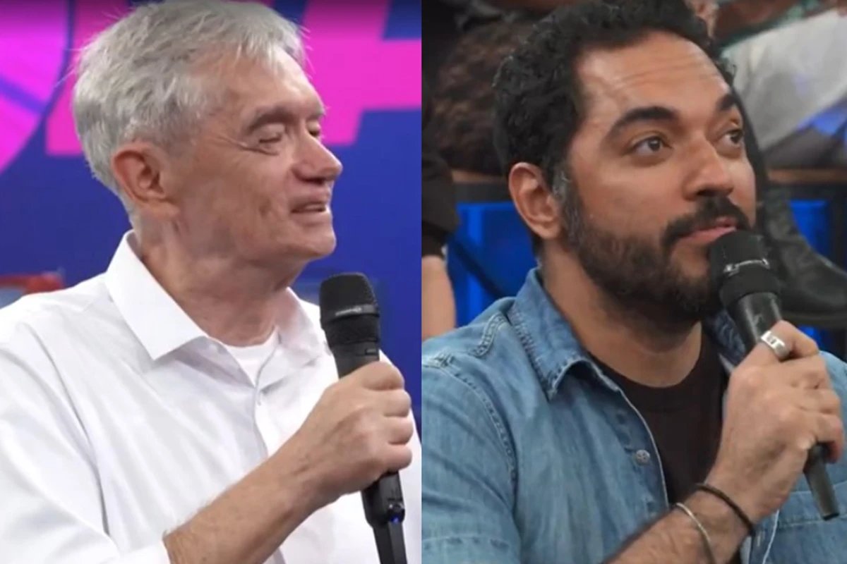 Serginho Groisman deixa Thomas Aquino constrangido na Globo e ator