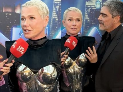 Xuxa se diverte ao falar sobre Junno na Danca dos
