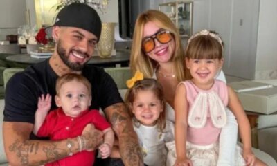 Ze Felipe atualiza estado de saude de filhas apos cirurgia