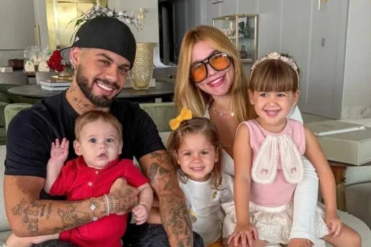 Ze Felipe atualiza estado de saude de filhas apos cirurgia