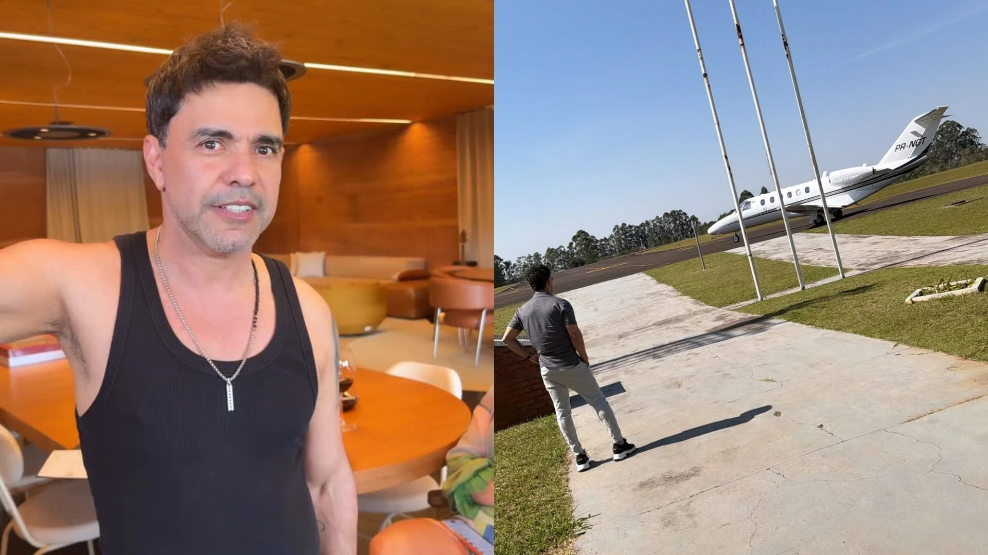 Zeze Di Camargo se presenteia com novo jatinho em.webp