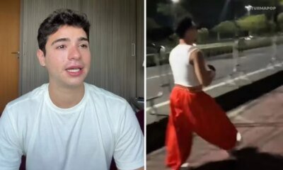 Apos ataque homofobico Joao Victor Goncalves desabafa aos prantos e