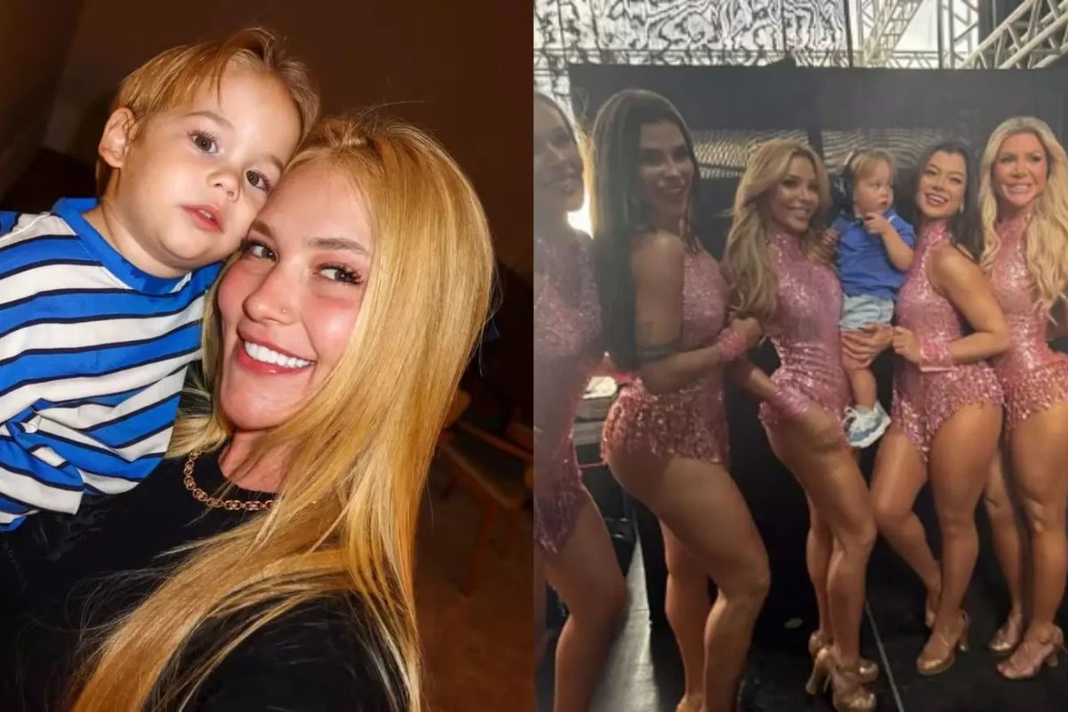 Apos ver o filho no palco com bailarinas de Leonardo