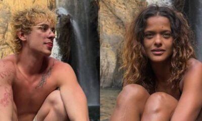 Assumidos Juliano Floss e Thaina Duarte nao disfarcam aproximacao