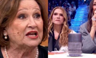 Climao no Domingao Dona Dea chama atencao de Ingrid Guimaraes