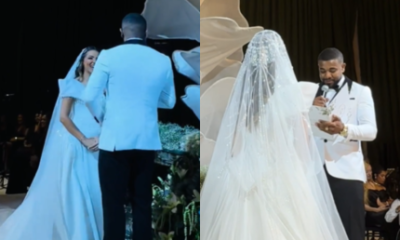 Davi Brito relembra historia com Emilly durante votos de casamento