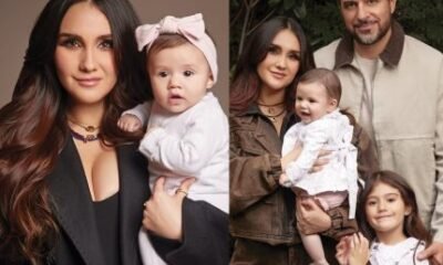 Dulce Maria apresenta filha cacula pela primeira vez em ensaio