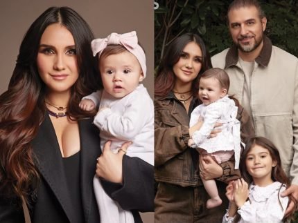 Dulce Maria apresenta filha cacula pela primeira vez em ensaio