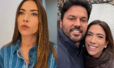 Em meio a polemica Patricia Abravanel surge sem alianca e