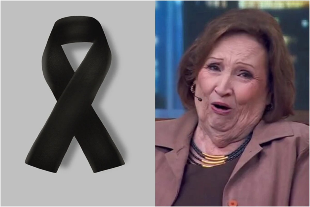 Enlutada dona Dea nao segura as lagrimas no palco do