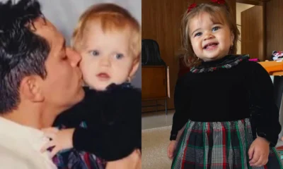 Filha do cantor Leandro coloca vestido da infancia na.webp
